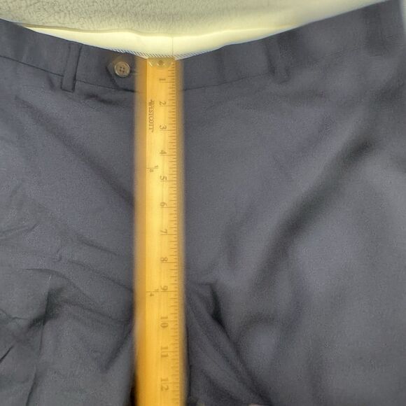 Brooks Brothers Pants Men’s 36x30 Explorer Madison Navy Blue Wool Stretch - Picture 8 of 13